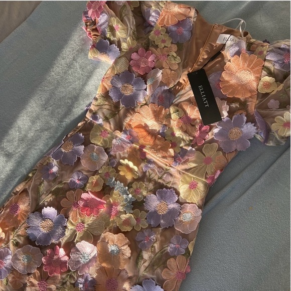 Elliatt Anthea 3D floral lace dress size small NWT - Picture 7 of 7